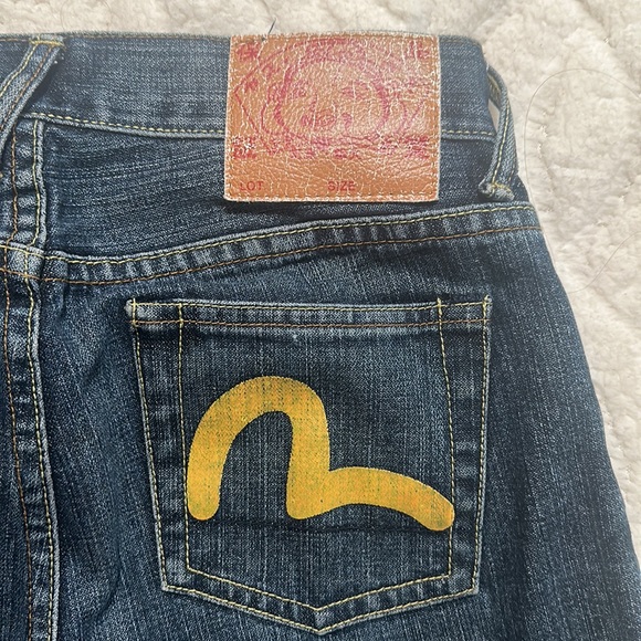 Evisu denim size 28 low rise baggy (AUTHENTIC) - Picture 2 of 6